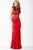 JVN32258 Sleeveless Sheer Lace Bodice Gown