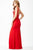 JVN32258 Sleeveless Sheer Lace Bodice Gown