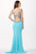 Sequined Long Dress with Slit JVN33391
