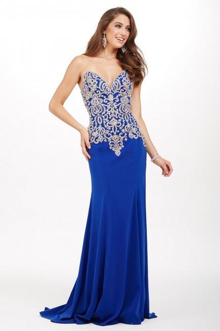 Gloriously Beaded Full-Length Evening Gown JVN33690
