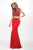 JVN33699 Cap Sleeve Adorned Two-Piece Gown
