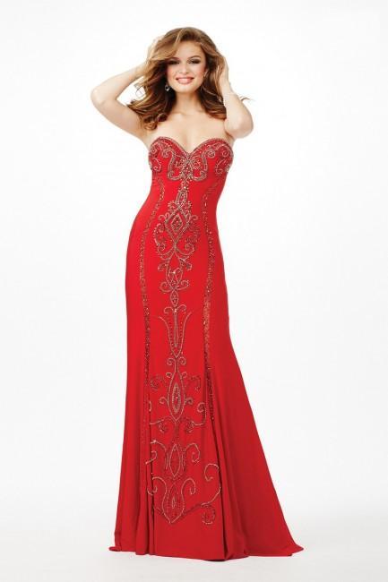 Strapless Prom Dress in Beaded Embellishments JVN33745