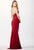 Long Halter Neck Jersey Sheath Dress JVN33908 JVN33908