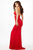 Long Halter Neck Jersey Sheath Dress JVN33908 JVN33908