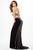 Risque High Neck Two-Piece Sheath Jersey Gown JVN33956
