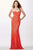 JVN34752 Strapless Paneled Lace Sweetheart Gown