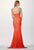 JVN34752 Strapless Paneled Lace Sweetheart Gown