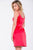JVN39353 Satin V-Neck Sheath Dress