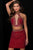 JVN41344 Two-Piece Beaded Cutout Short Dress