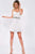 JVN41423 Strapless Lace Bejeweled A-Line Dress