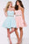 JVN41423 Strapless Lace Bejeweled A-Line Dress