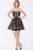 JVN41424 Strapless Lace Embroidered Cocktail Dress