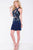 JVN41469 Two Piece Halter Floral Sheath Dress