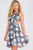 Sleeveless with Side Cutouts Print A-line Short Dress JVN41540