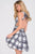 Sleeveless with Side Cutouts Print A-line Short Dress JVN41540