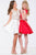 Lace and Bead Embellished Scoop Neck Mikado A-line Dress JVN41672