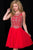 Elegant Cocktail Dress in Jeweled Bodice JVN41689