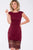 JVN41735 Fitted Jewel Cocktail Dress