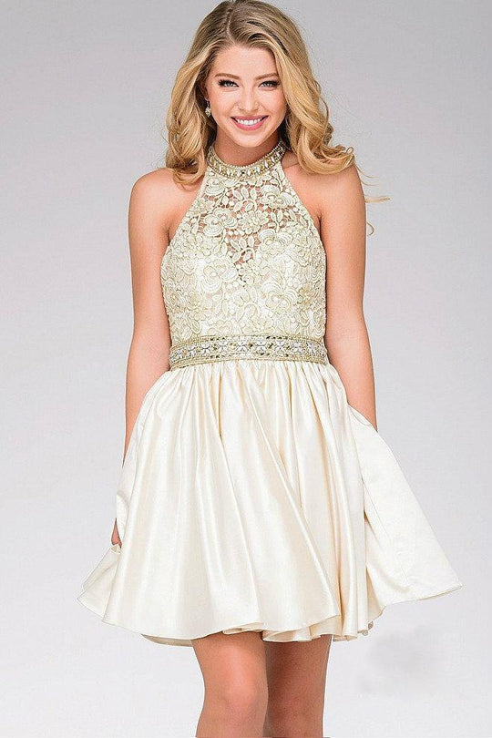 Short Halter Cocktail Dress JVN42090