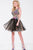 Sleeveless Floral Embroidered A-line Short Dress JVN42330