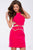 Sleek High Halter Neck Sheath Dress JVN45200