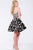 Strapless Floral Cocktail Dress JVN45269