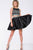 JVN45577 Two-Piece Beaded Satin Short Dress