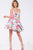 Charming Multi-Color Print Short Dress JVN45669