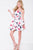 JVN47140 Crumb Catcher Print Cocktail Dress