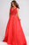 JVN48835 Embellished Illusion Bateau Ballgown