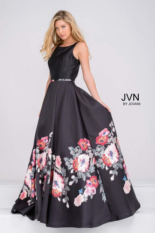 Sleeveless Pleated Prom Ballgown JVN49478