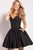 JVN54668 Off-Shoulder Corset Bodice Cocktail Dress