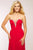 Bejeweled Ruched Sweetheart Chiffon A-line Dress JVN90365