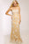 JVN92589 Strapless Scalloped Trumpet Gown