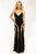 Gorgeous Deep V-Neckline Dress in Open Back with Sheer Panels JVN98602