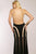 Gorgeous Deep V-Neckline Dress in Open Back with Sheer Panels JVN98602
