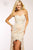 Embellished Strapless High Low Evening Dress JVN98619