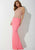 Embellished Illusion Jewel Neckline Column Evening Dress  JVNP31433