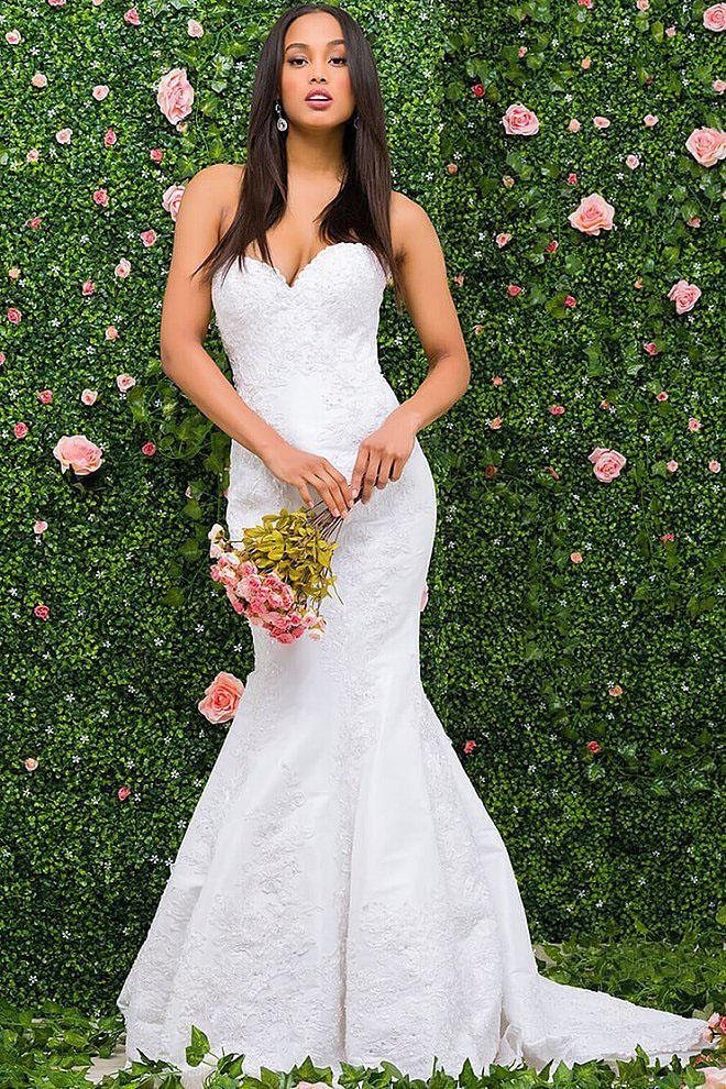 JB40084 Strapless Sweetheart Mermaid Wedding Dress
