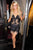14338 Sequined Illusion Sheath Dress