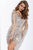 171300 Long Sleeve Jeweled Sheath Dress