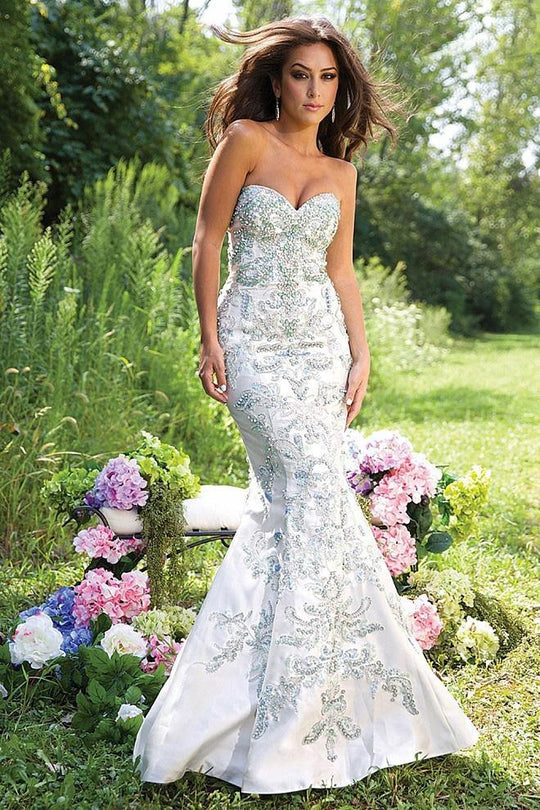Exquisite Strapless Sweetheart Mermaid Gown 20944