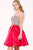 Flirty Plunging Sweetheart A-Line Cocktail Dress 24400