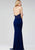 Sultry Halter Cutout Sheath Gown 26872