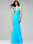 Sleeveless V-Neck Jersey Sheath Dress 28548