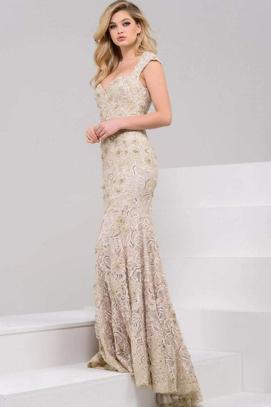 37483 Lace Sweetheart Sheath Dress