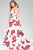 Floral Printed Satin Ballgown 37940