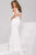 Timeless V-Neck Diamond Cutout Trumpet Gown 39495