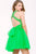 Iridescent Halter A-Line Tulle Cocktail Dress 39547