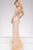 Embellished  Long Sleeve Illusion Dress 39844